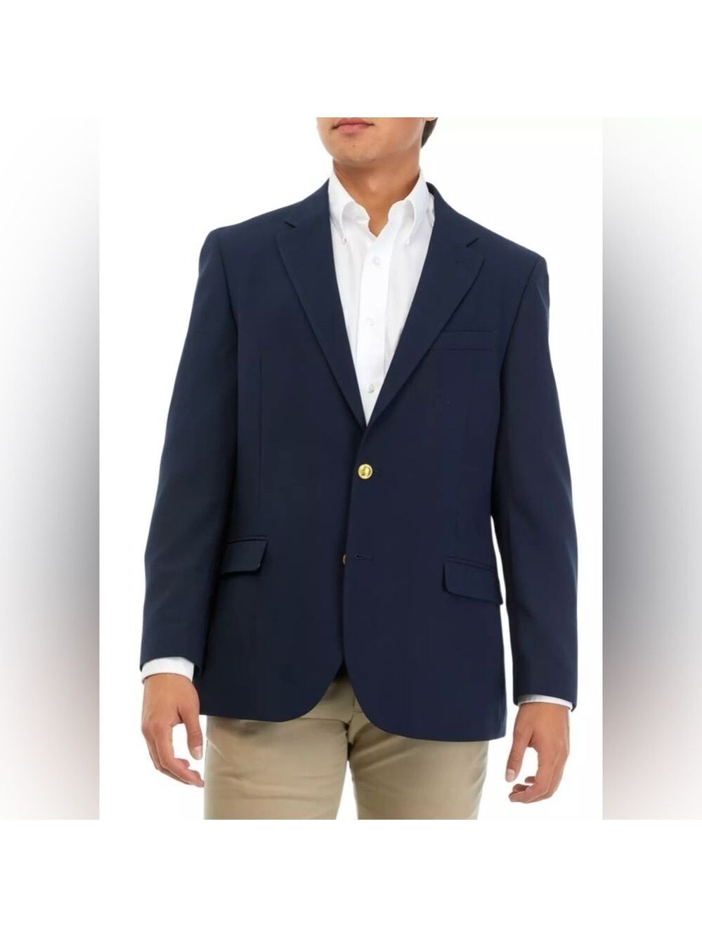Nautica Modern-Fit Branford Solid Navy Mens Blazer Suit Jacket Sport Coat 40S